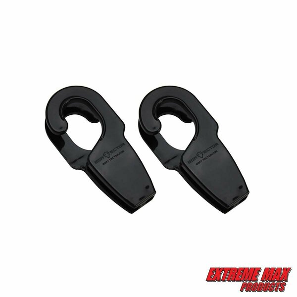 Extreme Max Extreme Max 3005.5014 BoatTector Boat Rail Fender Hangers, Value 2-Pack - 1.25", Black 3005.5014